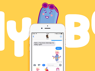 Jelly Bean iMessage Stickers