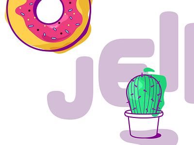 Jelly Bean iMessage Stickers bean cactus character donut fun imessage jelly sticker