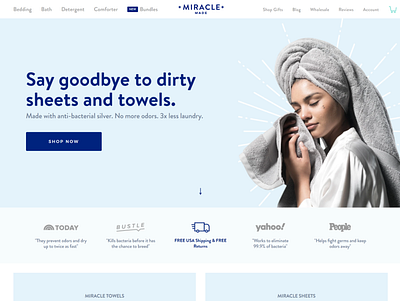 Miracle Made - Home Essentials ecoomerce shopify web design website development