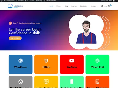 I will design a lms website with masterstudy, tutor, learnpress 3d animation app branding design ecommerce graphic design illustration lms lms website lms wordpress lms wordpress website logo motion graphics tasim ahmed ui wordpress