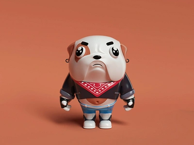 MesoZoo Wars ⸺ Pug app character character animation character design characterdesign characters characters design cinema4d design dribbble illustration octane octanerender otoy ui web