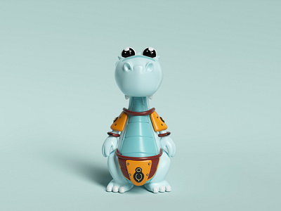 MesoZoo Wars ⸺ Brachiosaurus 3d character character design characterdesign characters characters design charactersdesign cinema4d cute illustration modeling octane otoy render toy ui ux