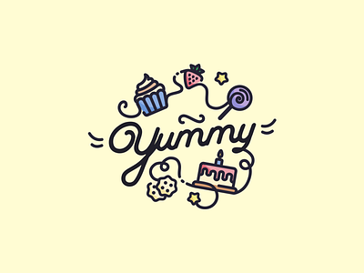 Logo for bakery "Yummy"