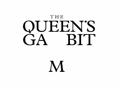 "The Queen's Gambit" #dailydesign: Logo Day 3