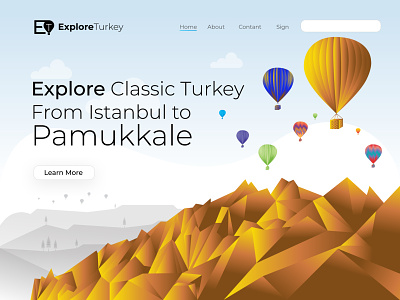 Explore Turkey explore illustration travel traveler vector website website traveler