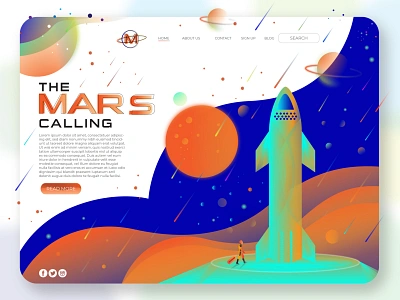 Mars Calling 2024 branding elonmusk illustration mars mars 2022 mars 2024 mars calling mars2023 martian nasa rover solor system spacex the mars the mars calling website