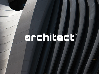 Architect logo illustration logo typography ui ux vector