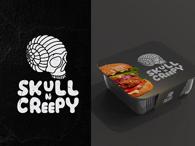 Skull n Creepy Logo branding design dribbble best shot graphic design icon illustration logo logofolio logos logotype minimal ui ux vector