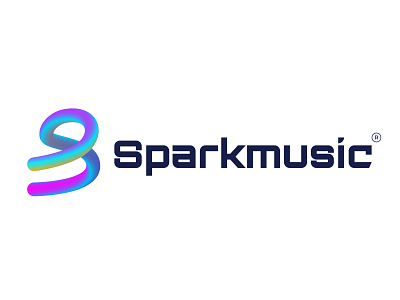 Sparkmusic logo graphic design logo logofolio logos logotype monogram s logo slogo