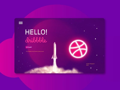 dribbble 1st shots app branding design hello hello dribble icon illustration illustrator mars start ui vector