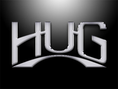 Hug Logo- Car Dealership branding custom type hand drawn type hand lettered type identity logo