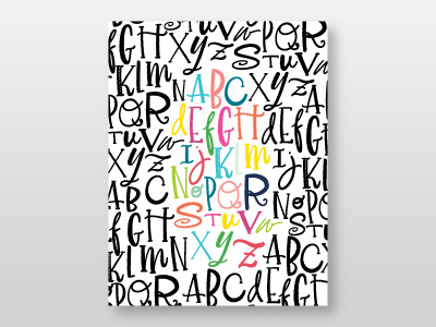 Alphabet Soup alphabet calligraphy handlettering home decor lettering