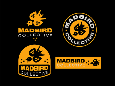 Madbird Collective Logo Showcase 2d art adobe black design exploration flat illustration illustrator logo logo design simple typography vector