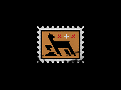 Alpaca Stamp adobe branding design flat illustration illustrator logo simple stamp vector