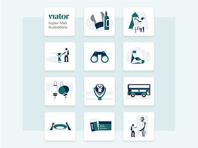 Filter icons for Viator.com