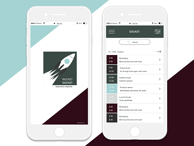 'Rocket Docket' meeting management app!