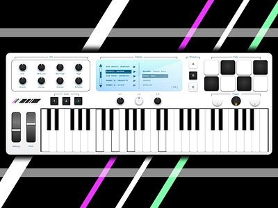 Keyboard Plugin design app appdesign audio plugin designer ui uiux