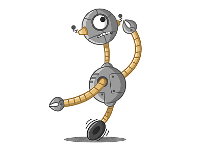 Rusty Robot character design illustration kid lit machine mechanical okido magazine robot