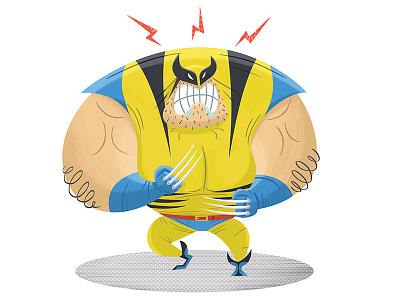 Wolverine- Berserker rage! cartoon classic comic costume fan art illustration logan rage wolverine xmen