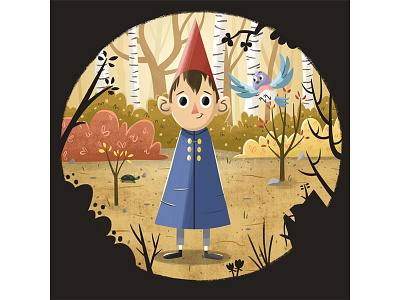 Wirt - Gallery 1988's 'Idiot Box Show' fan art gallery gallery1988 idiotbox illustration limited edition otgw over the garden wall print