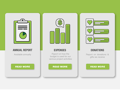 Nonprofit report icons