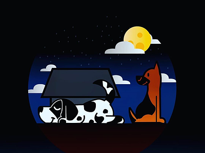 Dogs illustration affinity design illustration ipad pro procreate