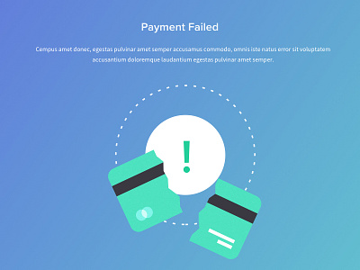 Payment Failed 3d analysis dark dashboard data design icon illustration protection ui ux web