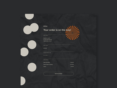 email receipt : daily ui 017 branding color minimal receipt typography ui ux visual design web website design