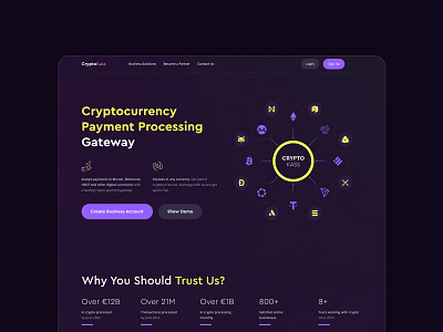 CryproKass – Landing page for fintech project