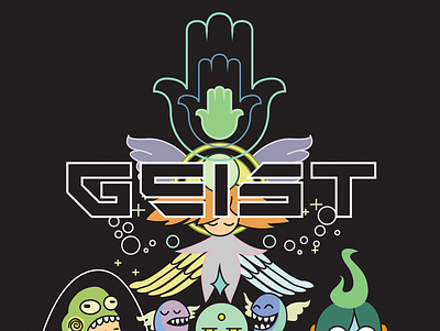 GEIST Illustration adobe australia behance bestfolios caduceus cartoon color design dribbble dribblers germany graphic design hoodie illustration illustrator japan kawaii portfolio t shirt vector