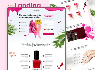 Landing page UX/UI design design landing page ui ux web design