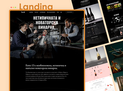 Wine landing page UX/UI design design landing ui ux uxui web design