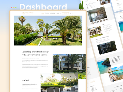 Greece Villa UX/UI Design design ui ux uxui web design