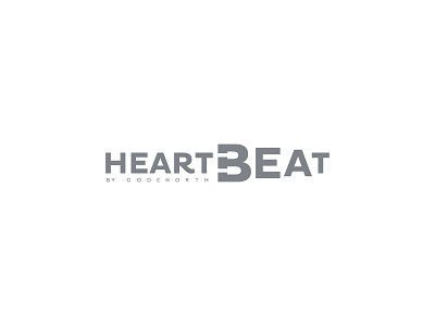 HeartB logo app design application beats branding illustrator logo logo design typographic vector