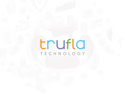 Trufla technology branding design illustrator industry insurance logo logo design multicolor typo typography vector