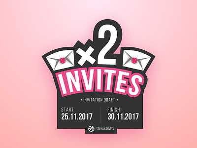 x2 Dribbble Invites