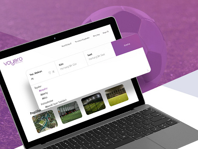 Voyero UI/UX Design app football pitch soccer ui user interface ux web design