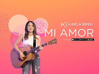 Karla Breu - Mi Amor branding design dominican graphic design music musician