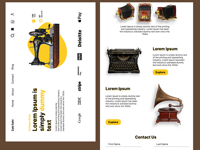 Antique Store Landing Page Design in Figma✌️ design figma figma design illustration ui ux web design web designing web development website design