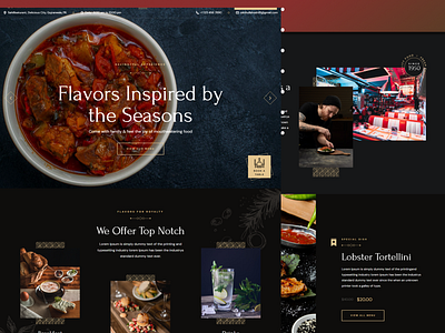 ⚡Modern Resturant Landing Page in HTML/CSS & JS