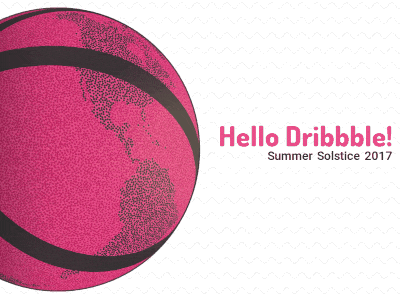 Hello World, Hello Dribbble! d3.js debut globe invite summer