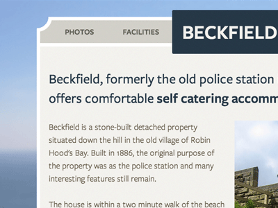 Beckfield blue blur css cutout grey inset ui web website