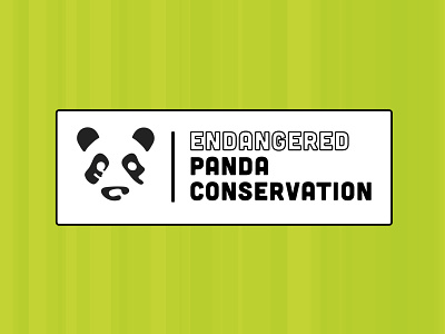 Daily Logo Challege: Panda animal protection conservation daily logo challenge graphic design logo design wildlife
