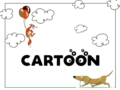 Cartoon Maskots ballon book illustration branding cartoon character dog flat fox graphic design illustration kids book kids illustration maskot sticker vector