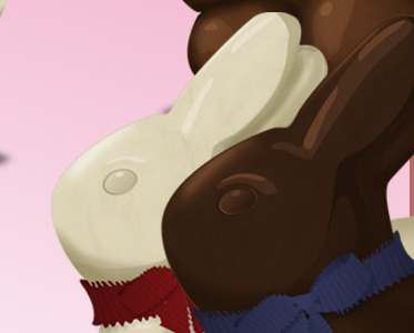 Characters Elegent Chocolate Bunnies