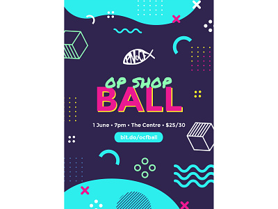 PNOCF Bauhaus Ball Poster design poster print typography