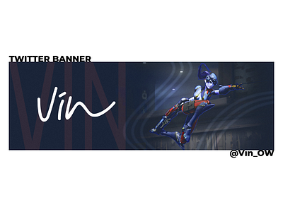 @Vin_OW Twitter Banner clean design logo overwatch twitter