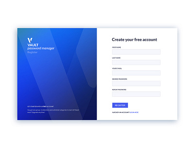 Vault App - Registration