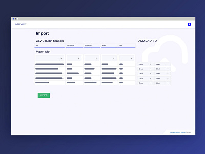 Hypervault: import a csv