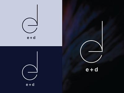 Logo Design Of e+d letters branding graphic design logo minimal